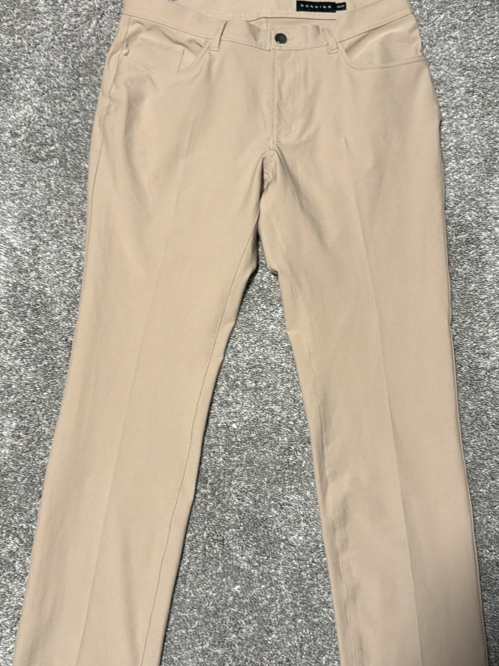 Dunning Men's Tan Stretch Performance 5 Pocket Golf Pants 34/30